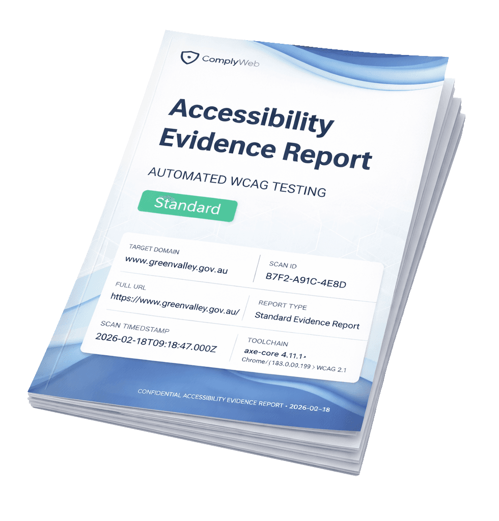 Standard Evidence Report preview