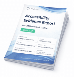 Standard Evidence Report preview